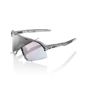 100% Eyewear S3 Polished Translucent Grey Sunglasses