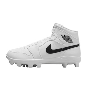 Nike Jordan 1 Retro Moulded MCS Cleats White/Black