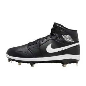 Nike Jordan 1 Retro Metal Cleats Black/White