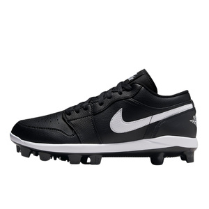 Nike Jordan 1 Retro MCS Low Moulded Cleats Black/White