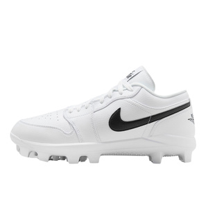 Nike Jordan 1 Retro MCS Low Moulded Cleats White/Black