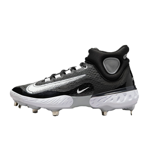 Buy Nike New Mens Alpha Huarache Elite 2 Mid Metal Baseball Cleats  White/Red 9.5M at