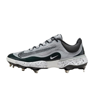 Nike Alpha Huarache Elite 4 Low Metal Cleats Wolf Grey / Smoke